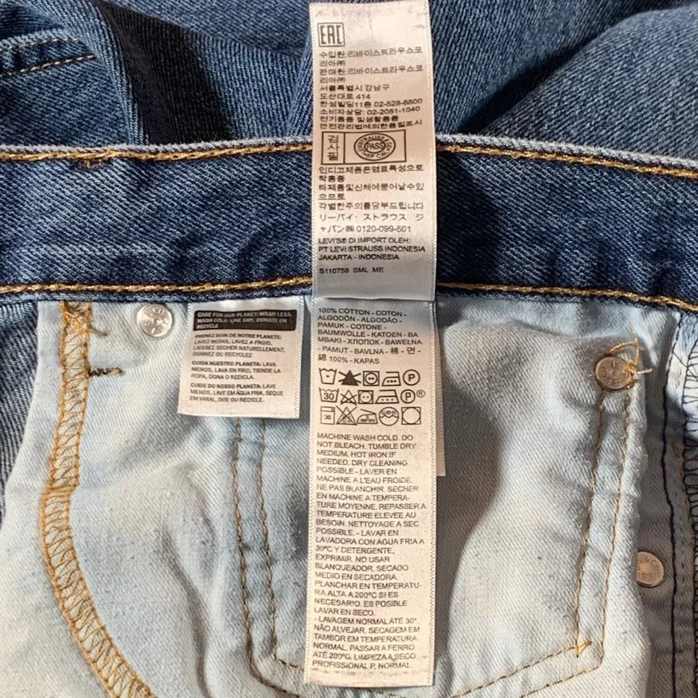 Levi Strauss Co 505 Jeans Mens‎ W38 L30 See PicsBlue Denim Straight Leg Classic